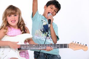 Kids play music